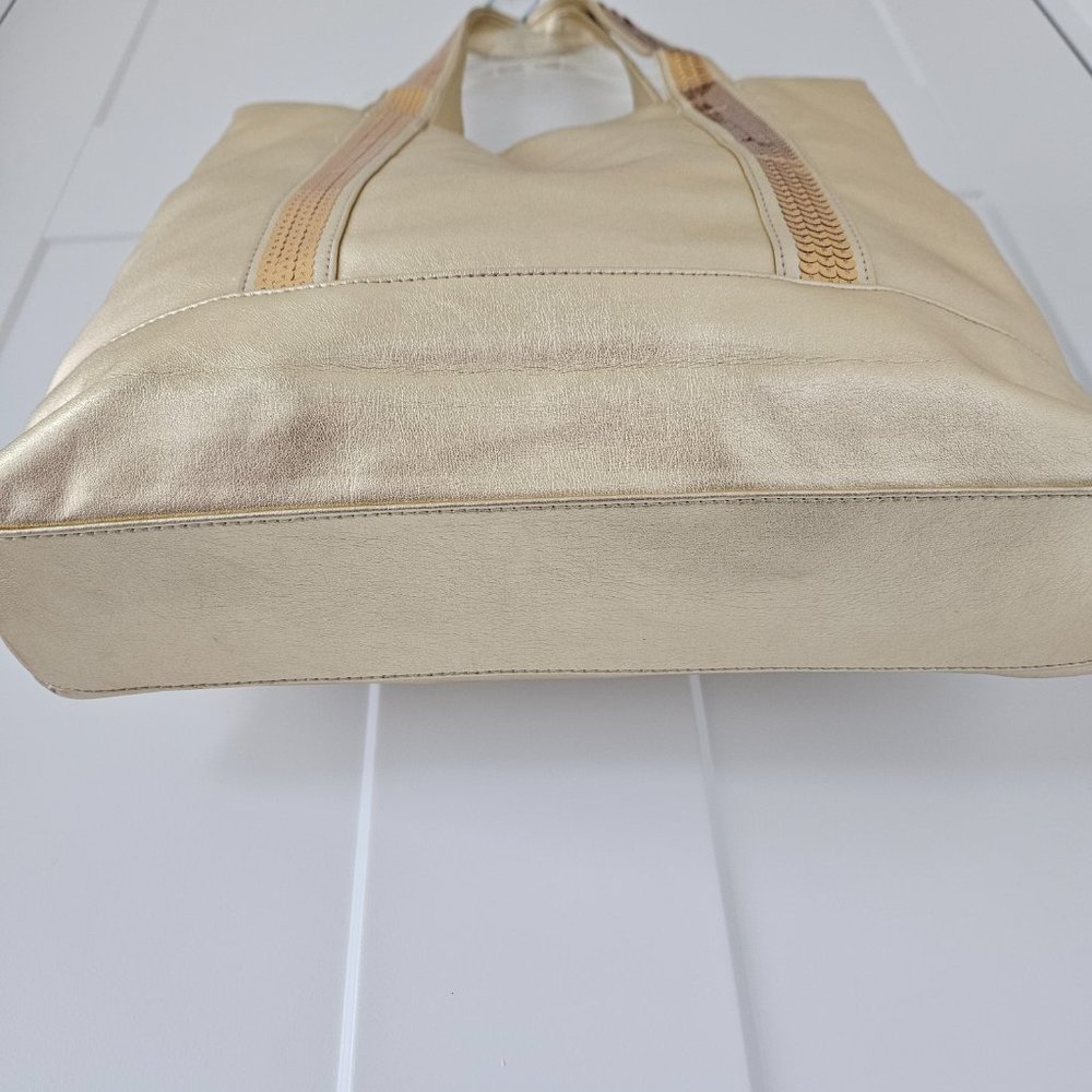 Gold and Sequined AVON Tote Bag, NWOT - Picture 5 of 6